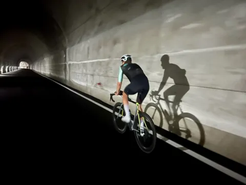 Tunnelen opp Gavia